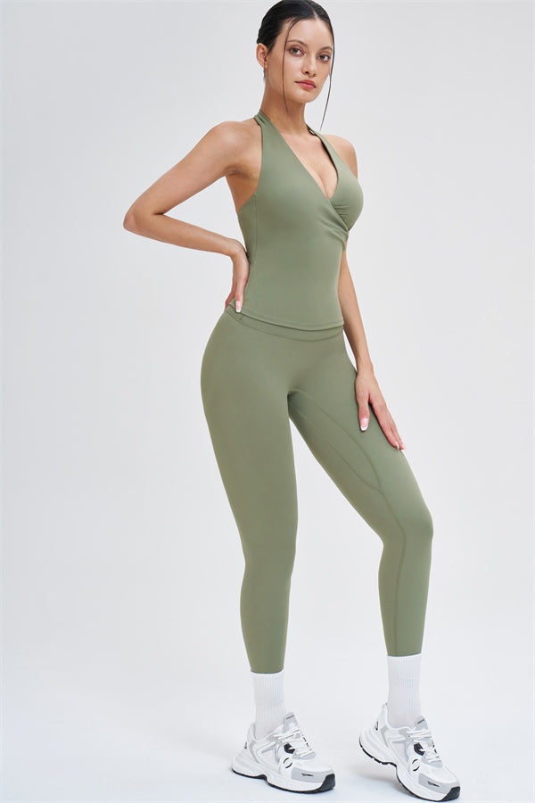 The Stride Crop Top Isabella Leggings 2-Piece Set