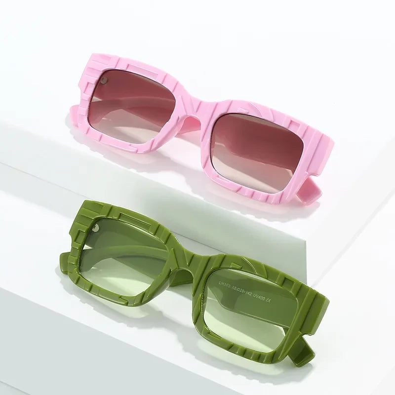 Luxury Brand Designer Square Sunglasses