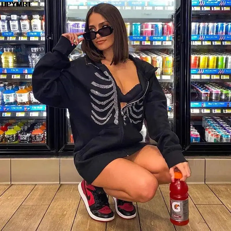 Women's Skeleton Hoodie – Bold & Stylish Streetwear