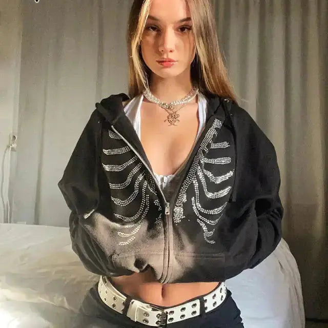 Women's Skeleton Hoodie – Bold & Stylish Streetwear