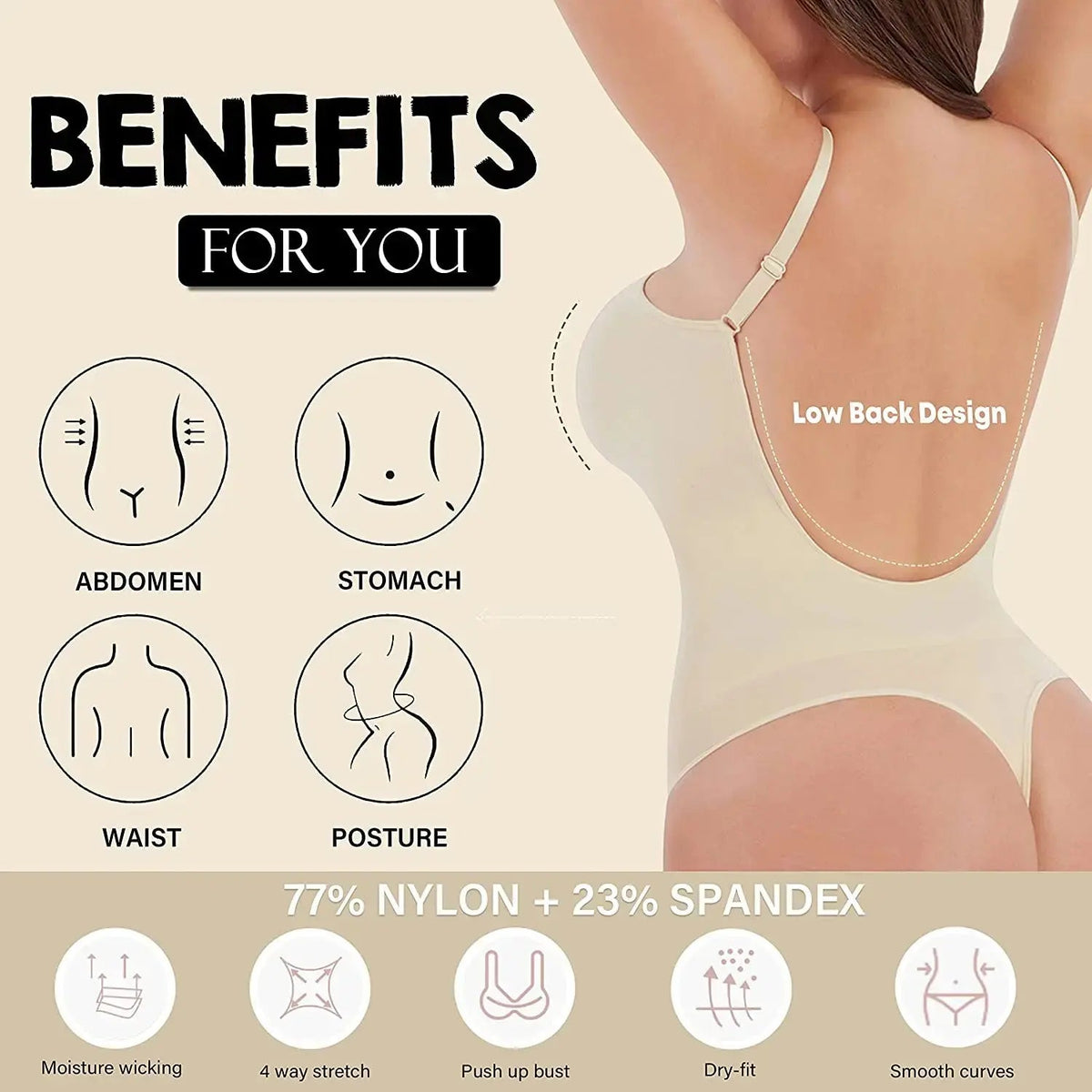 Women's Tummy Control Bodysuit – Sculpt & Support