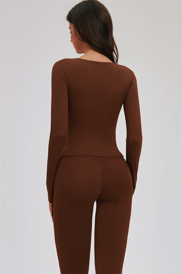 The Twirl Long Sleeve Capri Leggings 2-Piece Set