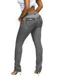 Rain on Me Low-Rise Jean - Slate
