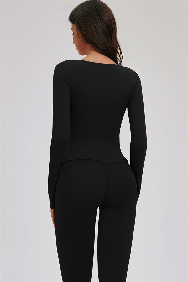 The Twirl Long Sleeve Capri Leggings 2-Piece Set