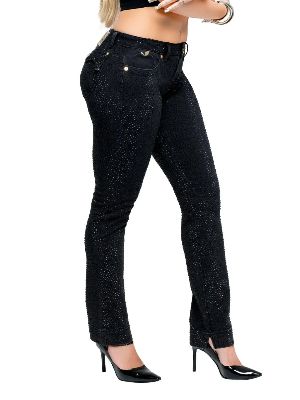 Rain on Me Low-Rise Jean - Black